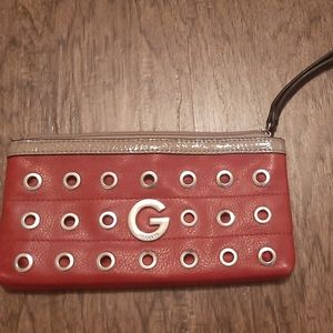 Red Retro Guess Purse/Wristlet